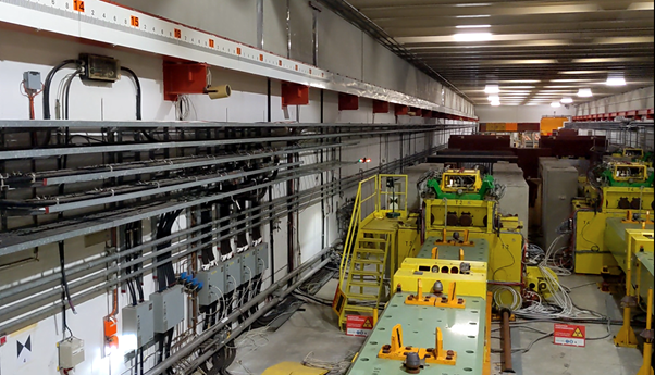 Picture of the drone flying into the area (Image: CERN).