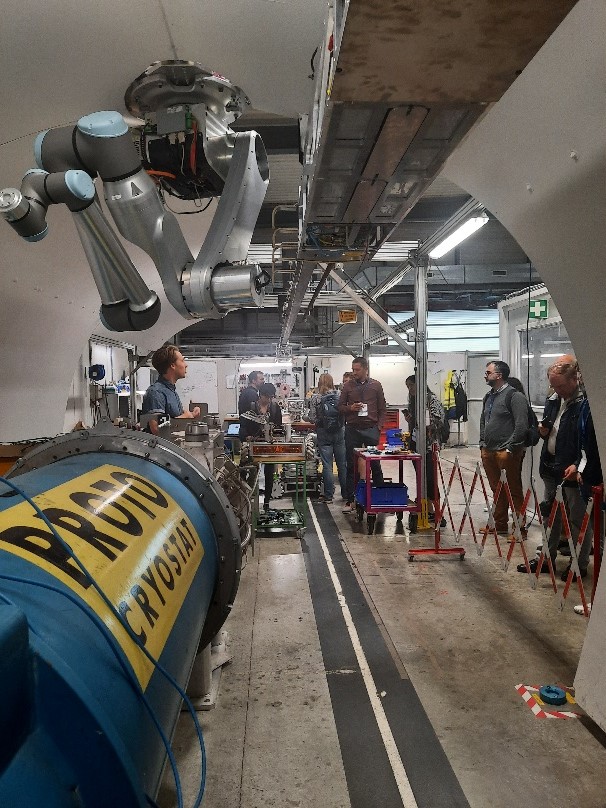    Figure 4: Demos of the FCC Prototype robot (left) and the 3D Operator GUI (right)